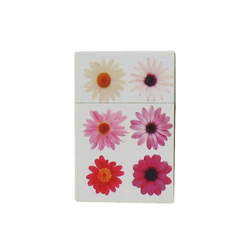 BOITE CIGARETTES PLASTIQUE 20' MOTIF MULTI FLEURS