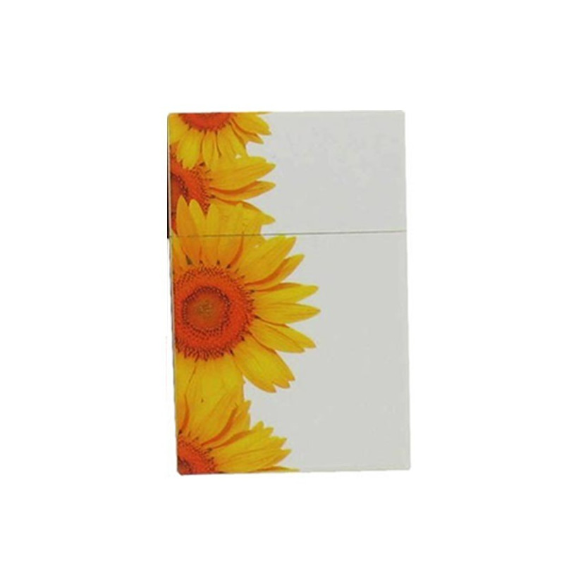 BOITE CIGARETTES PLASTIQUE 20' MOTIF TOURNESOL