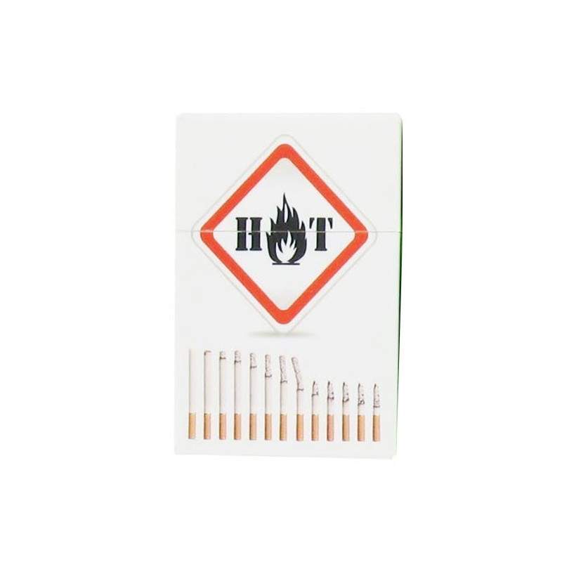 BOITE CIGARETTES PLASTIQUE 20' - SIGLE LOSANGE "HOT"