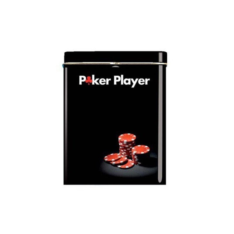 BOITE CIGARETTES - POKER PLAYER PILES DE JETONS ROUGES