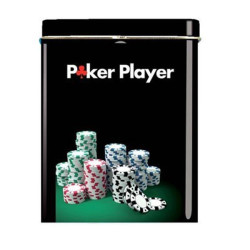 BOITE CIGARETTES - POKER PLAYER PILES DE JETONS MULTICOLORES