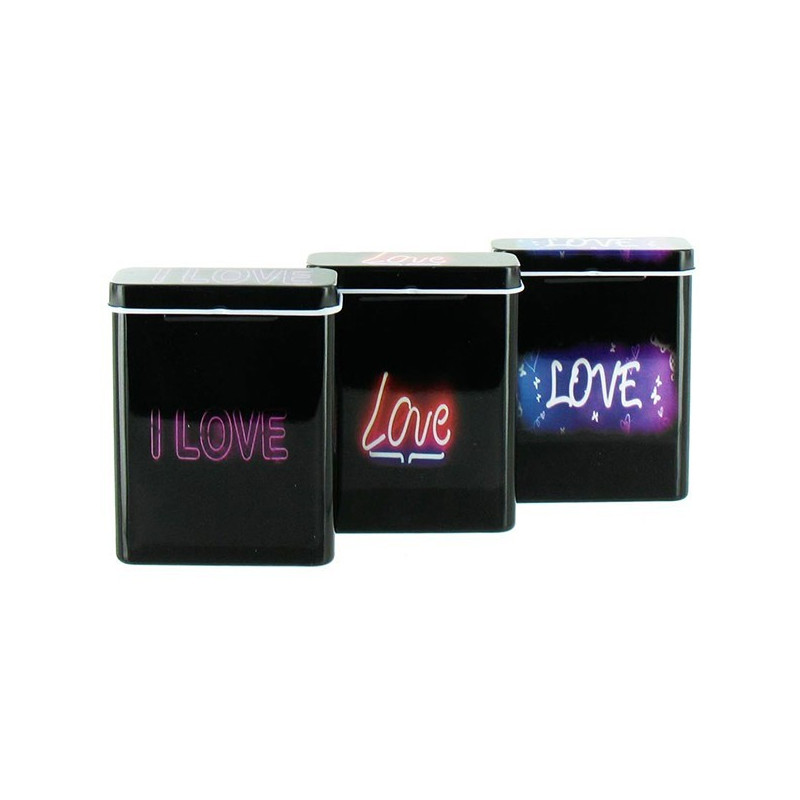 BOITE CIGARETTES - NEON "I LOVE" ROUGE