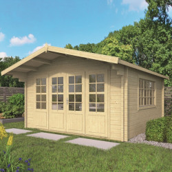 Tuindeco - Chalet bois massif 13,4m² - 58mm - Qualité résidentielle - Blackpool