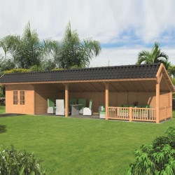 Tuindeco - Bâtiment modulaire pour jardin Bergen L type 11