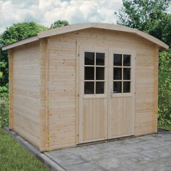 Tuindeco - Cabanon bois massif  6,2m² - 28mm -  Klair