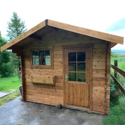 Tuindeco - Cabanon bois massif  7,8m² - 28mm - Bo