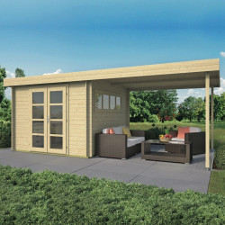 Tuindeco - Chalet bois massif 16,2 m² - 28 mm - Dellinger