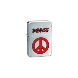 Belflam Oil - Le Briquet Essence Peace Rouge Modele 4