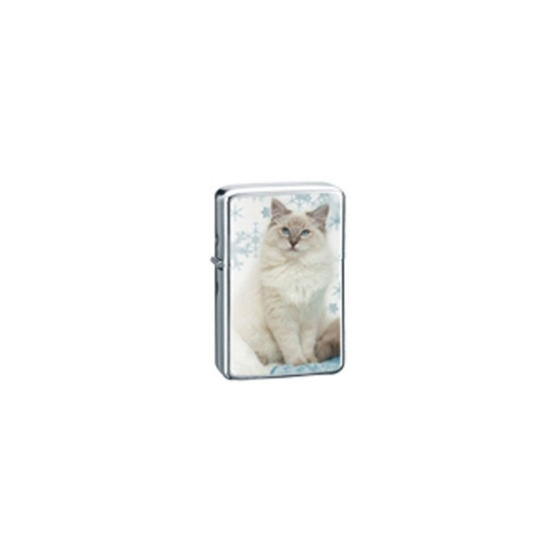 Belflam Oil - Le Briquet Essence Chat Blanc Modele 2