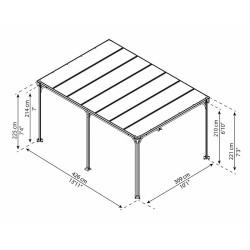 Canopia - Pergola - Gazebo Milano 4300