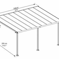 Canopia - Pergola - Olympia - 5.46x3m - Blanc