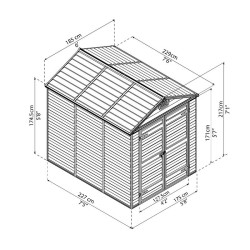 SKYLIGHT SHED 6X8 AMBER