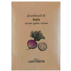 La ferme Sainte Marthe - 500 graines AB - Assortiment de radis saison après saison