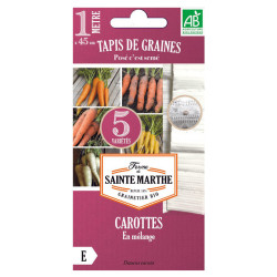 La ferme Sainte Marthe - 330 graines AB - Tapis de carottes 5 variétés