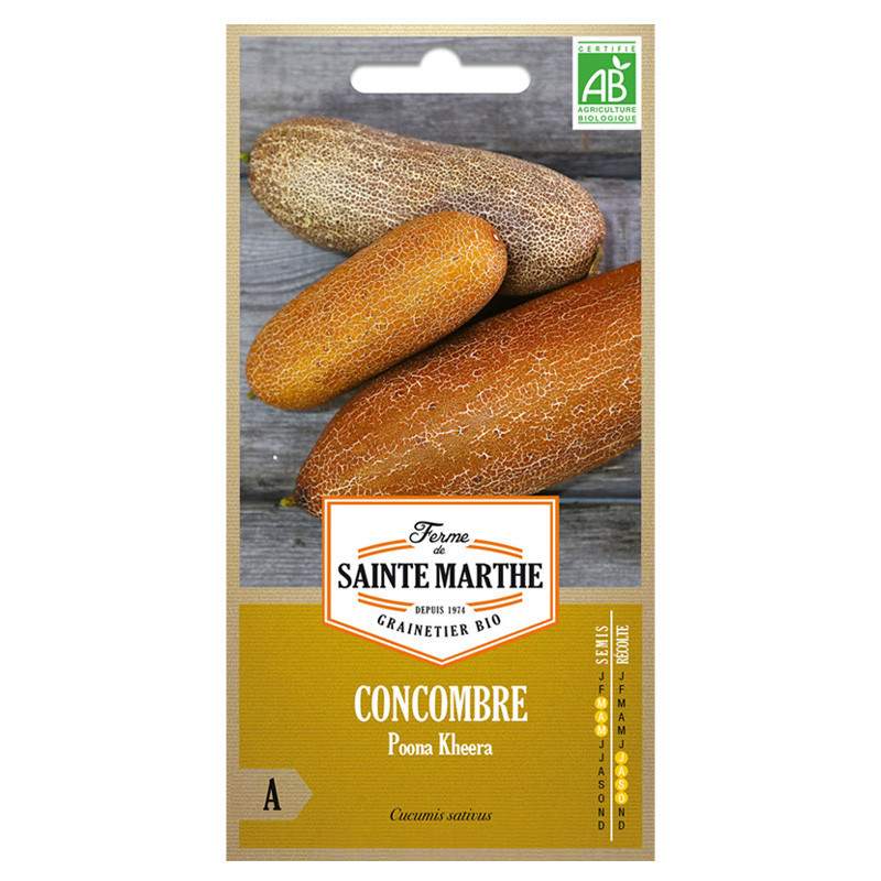 La ferme Sainte Marthe - 20 graines AB - Concombre Poona Kheera