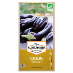 La ferme Sainte Marthe - 50 graines AB - Aubergine Violetta Lunga 3