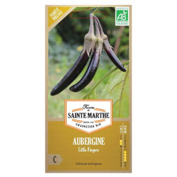 La ferme Sainte Marthe - 50 graines AB - Aubergine Little Fingers