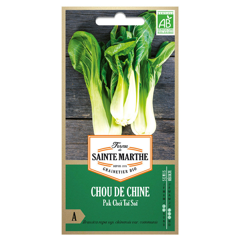 La ferme Sainte Marthe - 300 graines AB - Chou de Chine Pak Choi Tai Sai