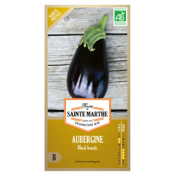 La ferme Sainte Marthe - 50 graines AB - Aubergine Black Beauty