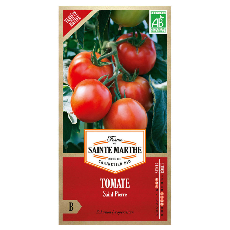 La ferme Sainte Marthe - 50 graines AB - Tomate Saint Pierre