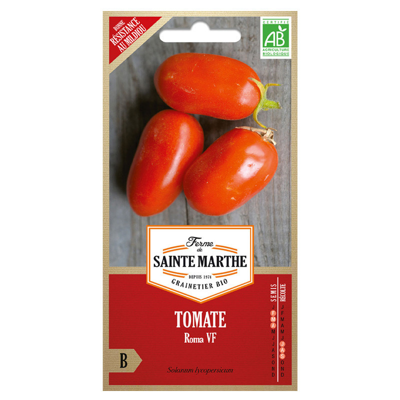 La ferme Sainte Marthe - 50 graines AB - Tomate Roma VF