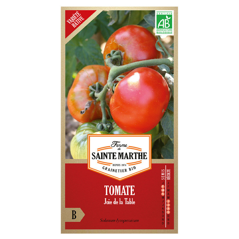 La ferme Sainte Marthe - 50 graines AB - Tomate Joie de la Table