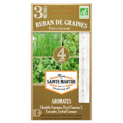 La ferme Sainte Marthe - 150 graines AB - Ruban 3m Aromates - Mélange