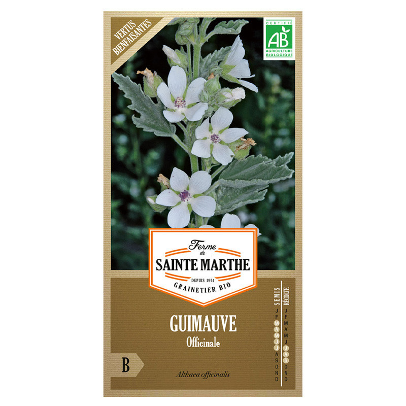 La ferme Sainte Marthe - 1000 graines AB - Guimauve Officinale