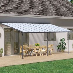 SIERRA PATIO COVER 3X6.10 GREY CLEAR