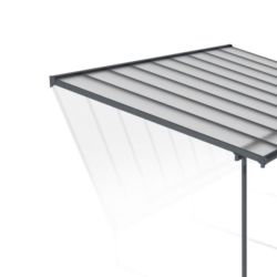 SIERRA PATIO COVER 3X5.46 GREY CLEAR