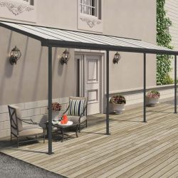 SIERRA PATIO COVER 2.3X6.9 GREY CLEAR