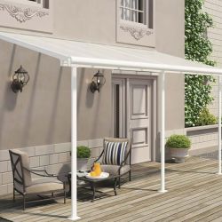 SIERRA PATIO COVER 2.3X4.6 WHITE CLEAR