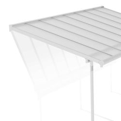 SIERRA PATIO COVER 2.3X4.6 WHITE CLEAR