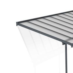 SIERRA PATIO COVER 2.3X4.6 GREY CLEAR