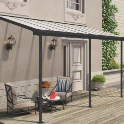 SIERRA PATIO COVER 2.3X4.6 GREY CLEAR