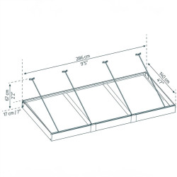 Canopia - Canopy Sophia XL 3000 - Gris blanc Opal